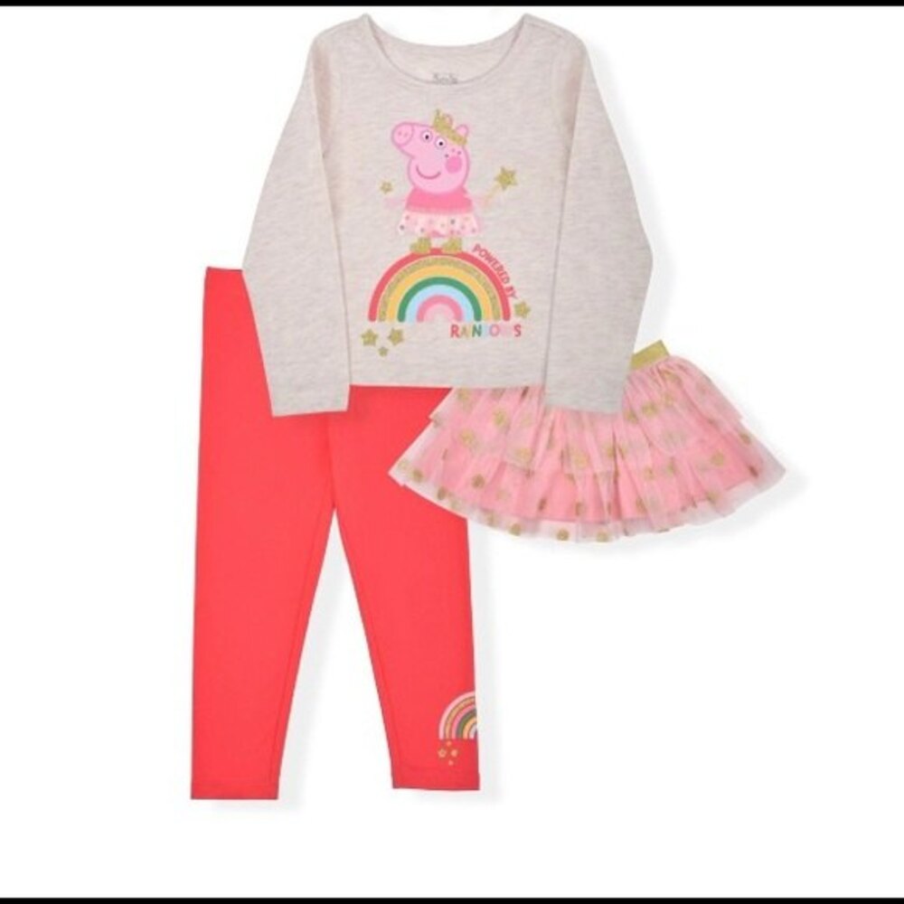 Peppa Pig Baby Girls 3pc Outfit Set 12months